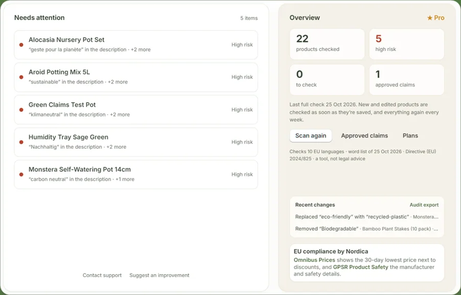 Catch risky eco claims before they cost you.