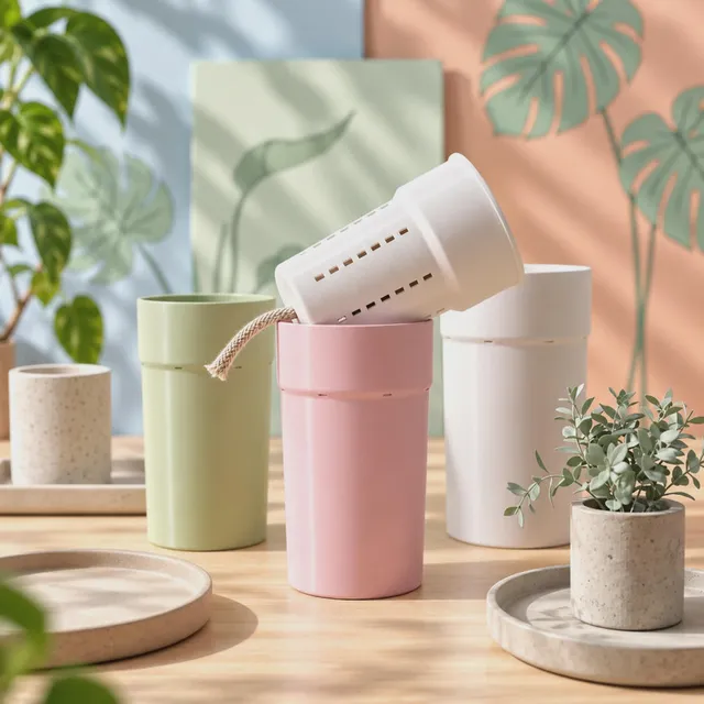 Opaque Self-Watering Pot